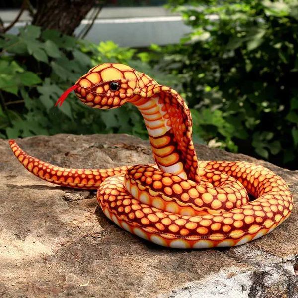 Animali di peluche ripieni Serpenti realistici Peluche Bambola di pezza Simulata Animali della foresta Giocattoli di peluche Arredamento della camera Giocattoli di peluche