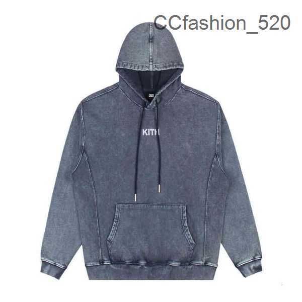 Kith Sweat à capuche Vêtements Sweats à capuche Kith tricoté brodé pierre lourde poli Batik lavé flocon de neige pull à capuche pull à capuche pour hommes et femmes 3XZQ