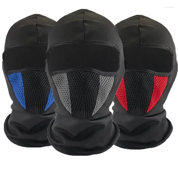 Bandane da uomo traspirante maschera a pieno facciale cappellini da ciclismo copricapo antivento passamontagna per moto sport all'aria aperta CS cappello copricapo