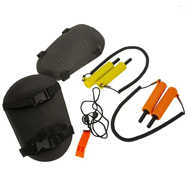 Joelheiras 1 conjunto inverno pesca gelo pick salva-vidas apito esportes suporte espessamento guarda dispositivo