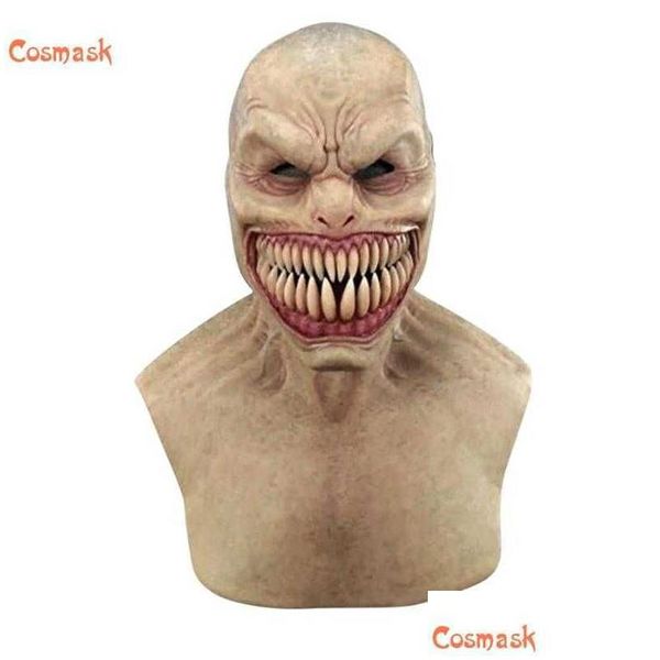 Party Masken Cosmask Halloween Scary Latex Kopfbedeckung für Adt Kostüm Requisiten Horror Lustige Cosplay Maske Alter Mann Kopfbedeckung Q0806 Drop Deliver Dhlj8