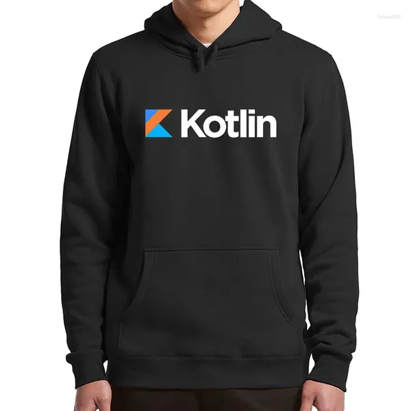 Herren Hoodies Kotlin Lustiger Code Programmierer Geek Nerd Geschenk Retro Kapuzenpullover Lässige Unisex Weiche Herrenbekleidung