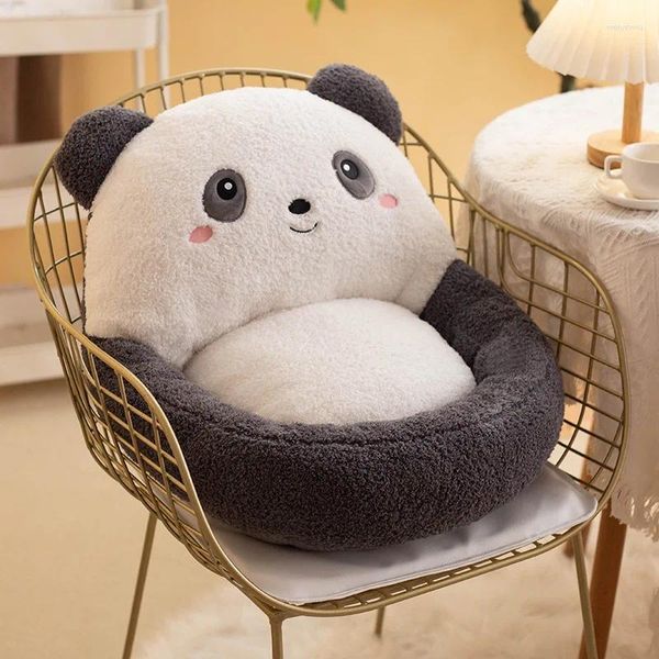 Yastık kışlık sıcak peluş sandalye ev dekor hayvan şekli sevimli zemin tekstil çocuk karikatür tatami koltuk