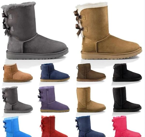 2024 Damenmode Schneestiefel Damen Schneestiefel Weicher bequemer Schaffellfell warmer Stiefel Schönes Geschenk Kostenloser Versand