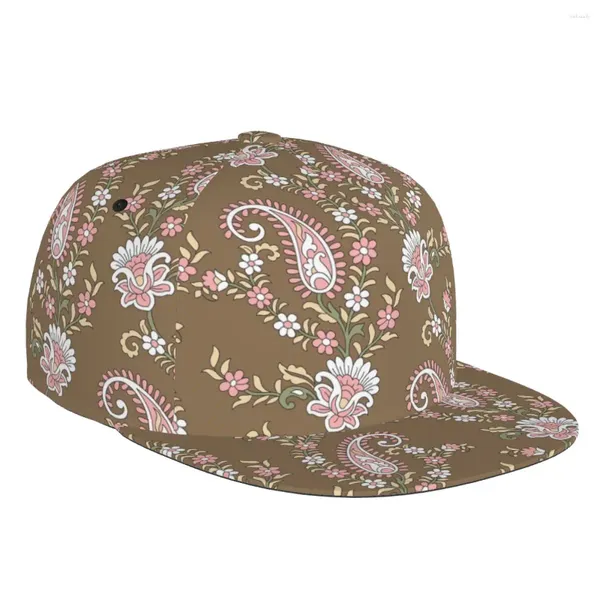 Ball Caps Paisley 3D Baskı Beyzbol Kapağı Sıradan Güneş Şapkası Zarif Etnik Stil Moda Sahne Kadınlar Erkekler