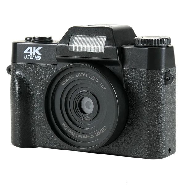 Videocamere Videocamera per vlogging 4K HD Messa a fuoco automatica Registrazione 48MP Antishake Viaggio Portatile Integrato Zoom 16X USB 20 231025