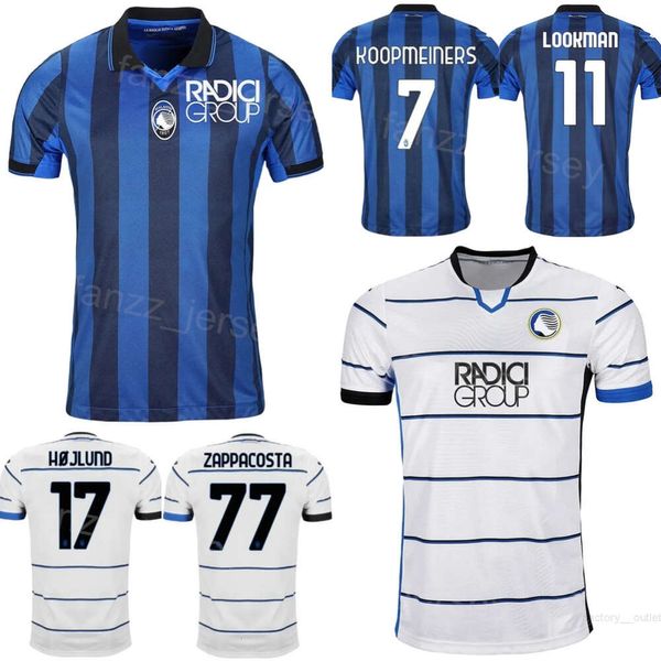 23-24 Club Team Atalanta 7 KOOPMEINERS Maglie da calcio 13 EDERSON 11 LOOKMAN 90 SCAMACCA 17 DE KETELAERE 8 PASALIC 15 DE ROON 22 RUGGERI 42 SCALVINI Kit maglia da calcio