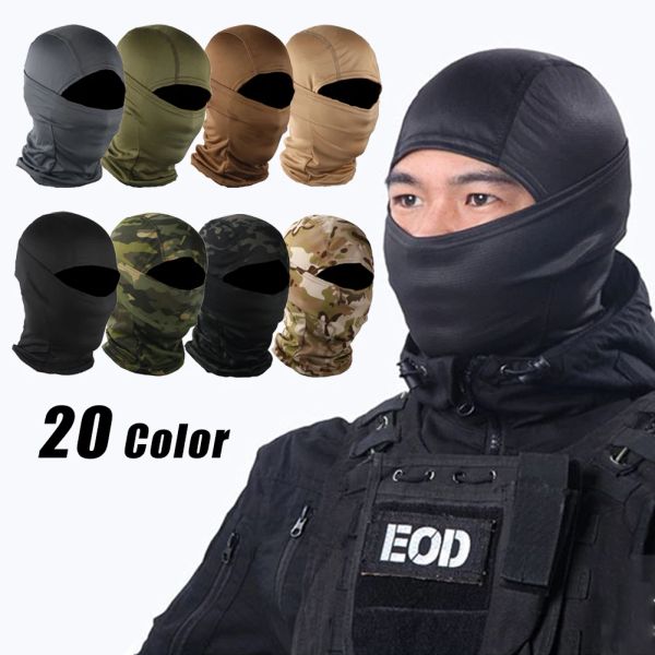 Taktische Tarnung Sturmhaube Vollgesichtsschal Ski Radfahren Vollgesichtsmaske Abdeckung Hals Kopfwärmer Sport Airsoft Kappe Helm Liner Vollgesichtsmaske für Biker