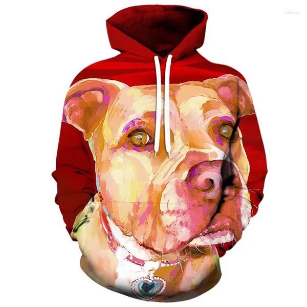 Felpe con cappuccio da uomo 3D Cute Dog Series Felpa con cappuccio stampata Moda casual Donna Y2K Outdoor Coppia Grandi Sudaderas