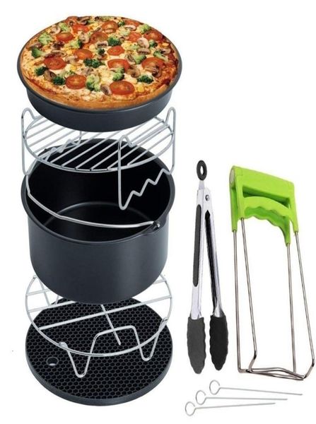 Outras ferramentas de cozinha vendem acessórios para fritadeira de ar para Gowise Phillips Cozyna e Secura Conjunto de 7 cabem em todas as Airfryer 37QT 42QT 53QT 58QT1405941