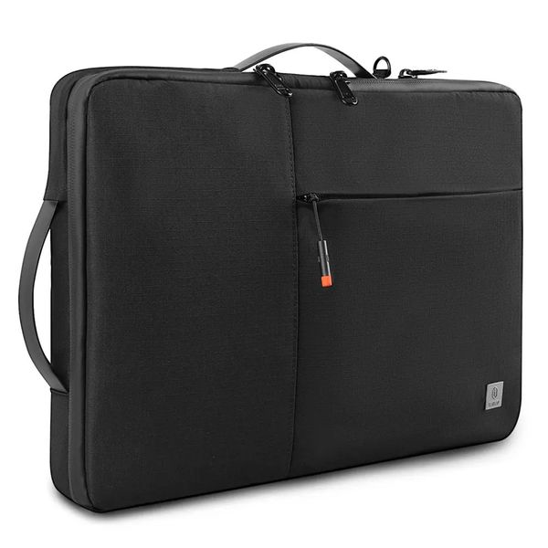 Laptoptaschen Laptoptasche 15,6 Doppelschichtige Grifftasche für Air 13 Hülle Wasserdichte tragbare Nylon-Laptophülle für Pro 13 231025