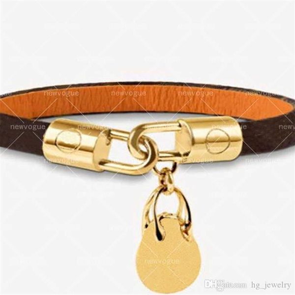 Moda mulher ou homem pulseiras de couro de alta qualidade para casal pulseira com caixa Alex ani274G