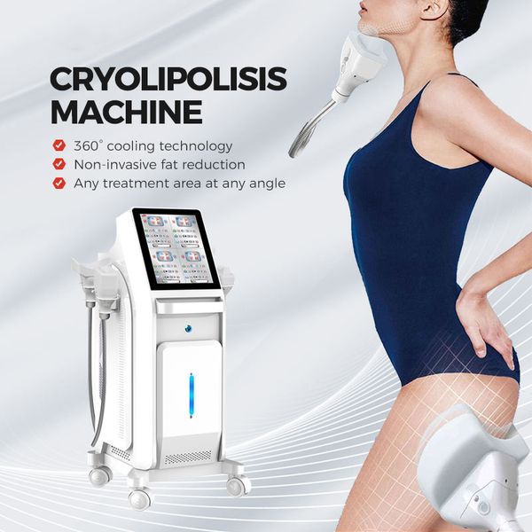 Профессиональный аппарат для замораживания жира для криолиполиза, крио-оборудование для похудения, косметическое оборудование, 4 ручки, одобрено FDA