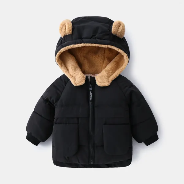 Giubbotti 2023 coreano autunno inverno bambini ragazzo parka orecchie da orso cartone animato bambina giacca cappotto 1-6 anni tuta sportiva per bambini vestito