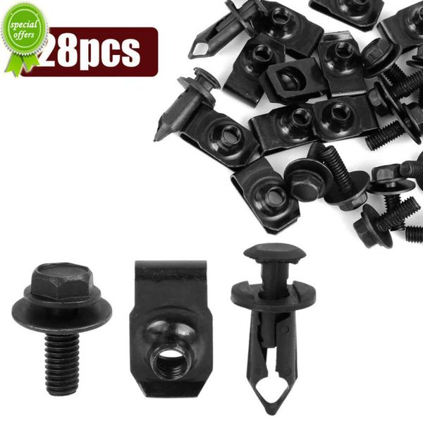 Neue 28 teile/satz Auto Motor Spritzschutz Clips Körper Bolzen Schraube Kotflügel Stoßstange Verschluss Clips Nieten Zubehör für Nissan 370Z 350Z