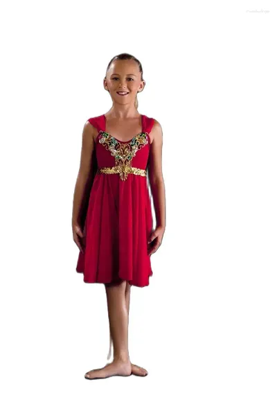 Bühnenkleidung, weißes rotes Pailletten-Ballettkleid für Mädchen, Frauen, Kind, langer Tüll, zartrosa, romantischer Tutus, blauer Ballerina-Tanz