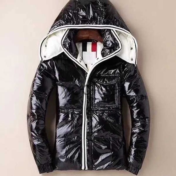 Parkas masculinas para baixo Parkas homem jaqueta de inverno para baixo branco ganso para baixo enviar saco de pó com capuz único breasted leis loja qualidade resistência ao vento j231026