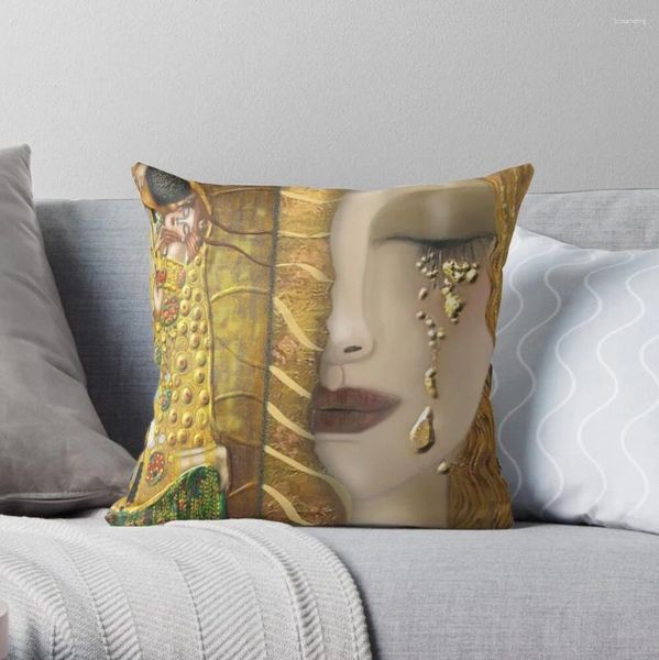 Pillow My Klimt Serie: Gold Throw Cushions Bed S Sofa Cover Covers