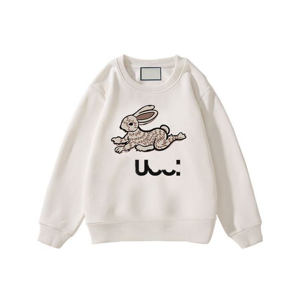 2023 Neue Designer Kinder Kleidung Jungen Mädchen G Buchstaben Baumwolle Hoodie Baby Cartoon Kaninchen Print Sport Anzüge Mode Chidlren Kleidung outwear esskids CXD2310273