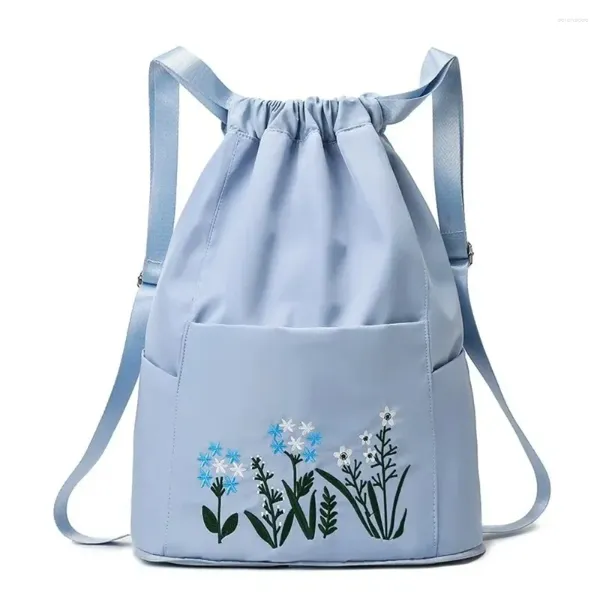 Borse da scuola Zaino con coulisse da donna Pieghevole morbido multifunzione Borsa da viaggio per lo shopping alla moda portatile Mochila Feminina Bolso Mujer