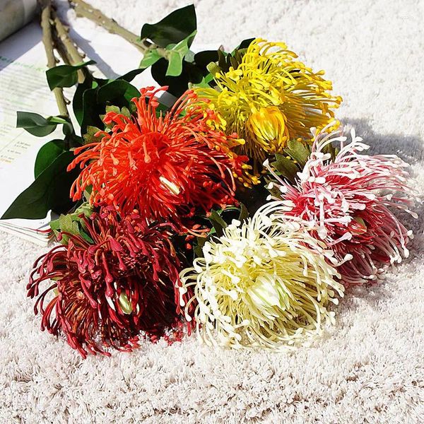 Dekorative Blumen, 73 cm Durchmesser, 12 cm, künstliche Pflanzennadel, Kissenblume, Heim- und Hochzeitsdekoration