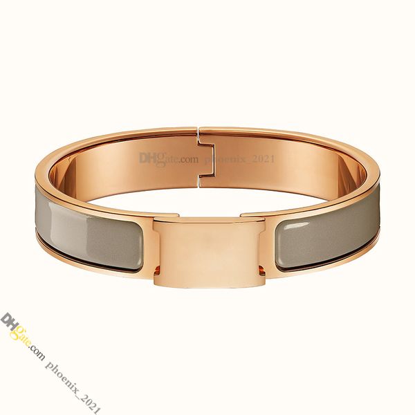 Designer de joias de pulseira de designer para mulheres clássicas de esmalte de aço de titânio clássico banhado a ouro nunca desbotamento de pulseiras de rosa não alérgicas;Store/21621802