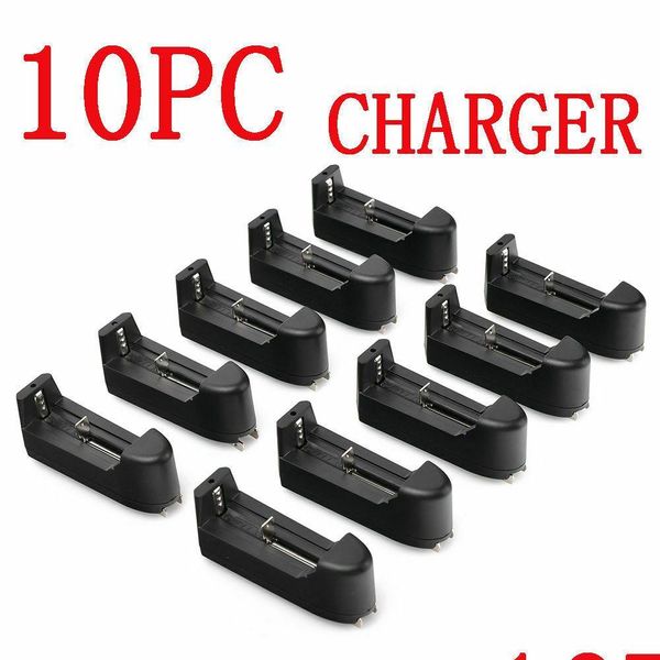 Chargers Toptan Akıllı Aslan Pil Şarj Cihazı Uyuyor/26650/16340/14500/10440 El feneri lambası damla dağıtım elektroniği Batri Dhr9e için