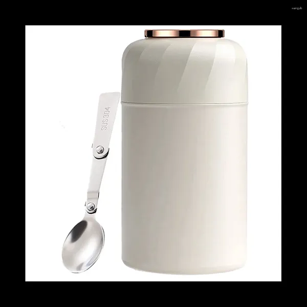 Wasserflaschen Thermobehälter 500 ml Edelstahl wärmende Lebensmittel Lunchbox Becher für Suppe