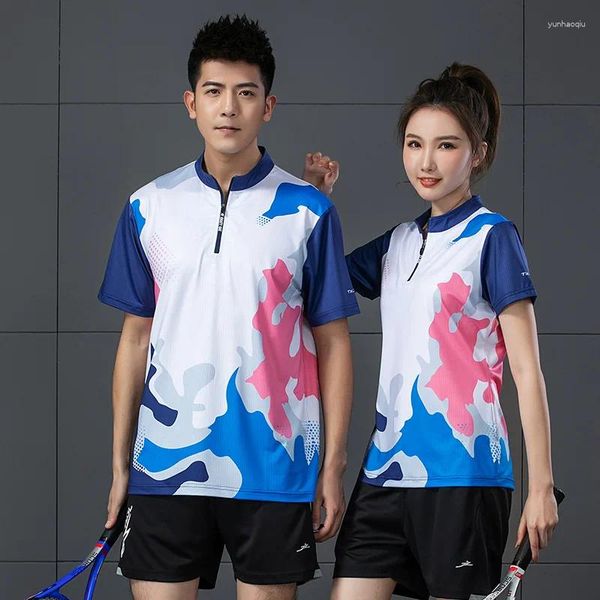 Erkek Trailsits 2023 Badminton takım elbise Set Kadınlar Spor Hızlı Kurutma Nefes Alabası Oyunu Jersey Masa Tenis