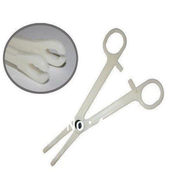 Whole-OP-50 pcs Pinça de piercing descartável braçadeira esterilizada piercing tools214O