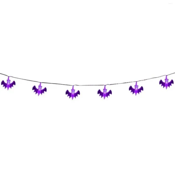 Cordas 5m 30 luzes Halloween abóbora bat string luz lâmpada casa jardim festa ao ar livre decoração lanterna na bateria