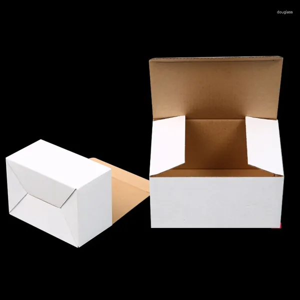 Confezione regalo 10 pz/lotto 3 strati di carta ondulata scatola di cartone per aeromobili imballaggio t-shirt pacchetto duro per