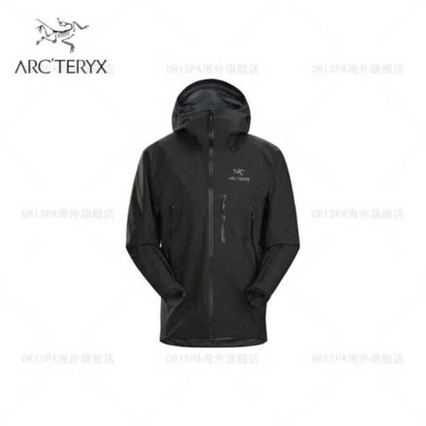 Arcterys Apparel Beta Ltar Jacke Sv Wasserdichter Outdoor-Wander-Hardshell Herrenbekleidung Beta Sv Bergsteigen Langlebiger Hardshell-Mantel mit Kapuze Schwarz l WN-4ZUD