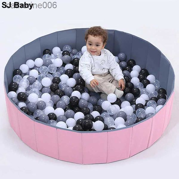 Baby Rail pieghevole piscina di palline Ocean Ball box giocattolo infantile brillante palla pozzi lavabile pieghevole recinzione per bambini regalo di compleanno ragazzo giocattoli Baby ParkL231027