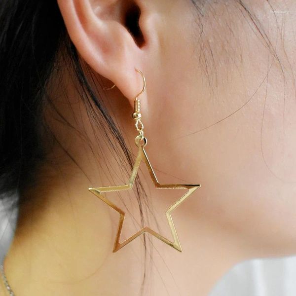 Baumeln Ohrringe Gold Silber Farbe Stern Für Frauen Vintage Geometrische Tropfen Ohrring Ohren Brincos Weibliche 2023 Mode Schmuck
