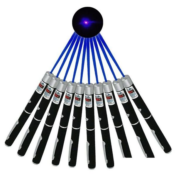 Laserpointer 405 Nm Blau Lila Laserpointer Astronomie 10 Meilen 1 Mw PowerF Tragbarer Violetter Lazer Katzen-/Hundespielzeug Einzeltropfenlieferung Dh3Lv