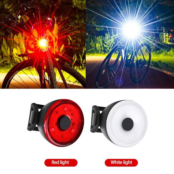 Luzes de bicicleta Faróis traseiros de bicicleta 400 lúmens à prova d'água LED luzes de advertência luzes de mountain bike equipamento de equitação noturna luzes de bicicleta 231027