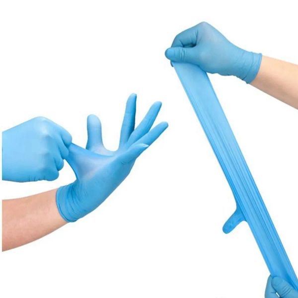 Высококачественные латексные нитриловые перчатки, 100 шт., нестерильные многофункциональные бытовые чистящие резиновые одноразовые перчатки, перчатки для общественного питания