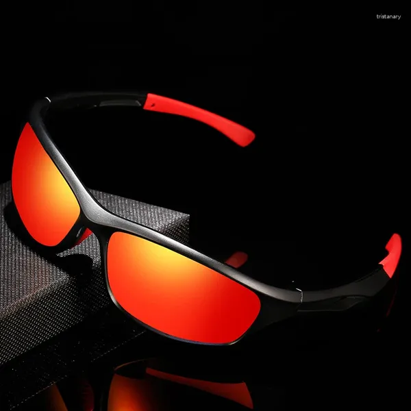 Солнцезащитные очки для спорта на открытом воздухе, для езды на велосипеде, поляризационные для мужчин, модные ретро винтажные трендовые мужские солнцезащитные очки для вождения автомобиля, рыбалки, 2023