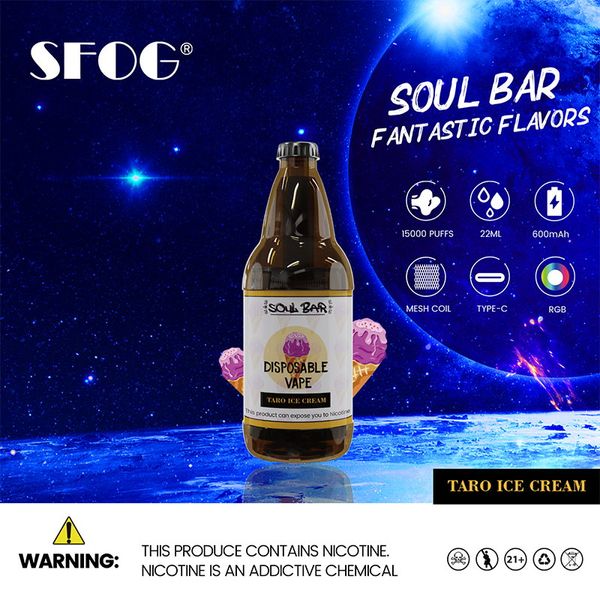 100% Original SFOG 15000 Puffs Caneta Vape Descartável 15k Puffs Vaporizador de Cigarro Eletrônico VS Fomot Caixa Digital RANDM ELF Bar Iplay Vape Puff bar