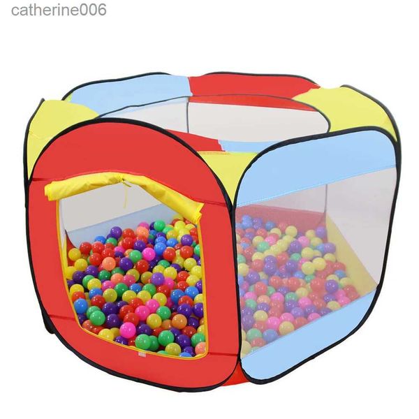 Baby Schiene Outdoor Einfache Klapp Ozean Ball Pool Spielen Stift Spiel Zelt Spielzeug Haus kinder Interaktive Spiel ToysL231027