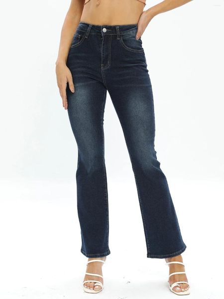 Damen Jeans 2023 Herbst und Winter Boot Cut Fashion Slim Fit Stretch Denim Flare Hosen Casual Damen Hosen S-2XL