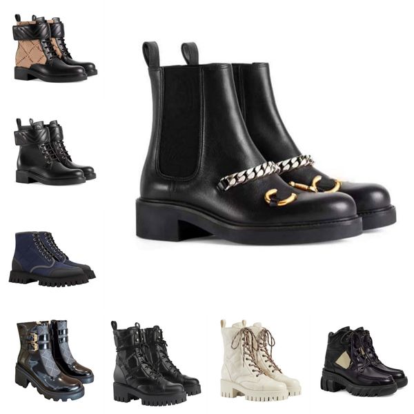 Botas de grife de luxo das mulheres plataforma branca bordada abelha luxuosa estrela chunky salto alto inverno quente tornozelo bota qualidade superior