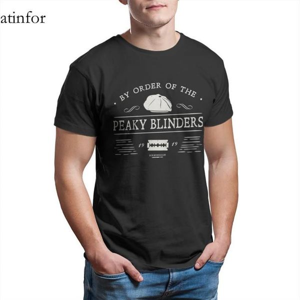 Camiseta por pedido dos peaky blinders camiseta moda personalizada casais punk estilo gótico vermelho manga curta anime retro masculino roupas249r