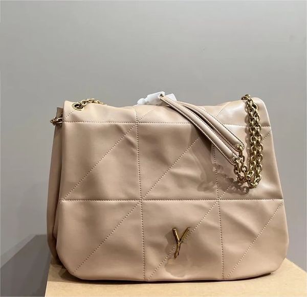 Hochwertige Designer-Taschenhandtasche JAMIE 4.3, gesteppte Schaffell-Ketten-Umhängetaschen, cremefarbene Damen-Umhängetasche, großes Fassungsvermögen, Unterarmtasche, Luxus-Handtaschen, DHgate-Taschen