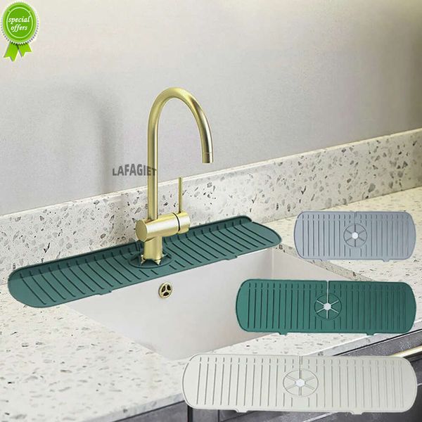 Tappetino di drenaggio in silicone Bagno Rubinetto della cucina Tappetino antigoccia Lavabo Lavello Tappetino drenante a prova di spruzzi Tavolo Protezione per isolamento termico