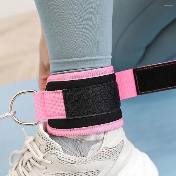 Accessori 1 paio Cinturini alla caviglia Fitness Esercizi per le gambe Polsini con anello a D regolabili Allenamento in palestra Glutei Gambe Attrezzatura sportiva per la forza