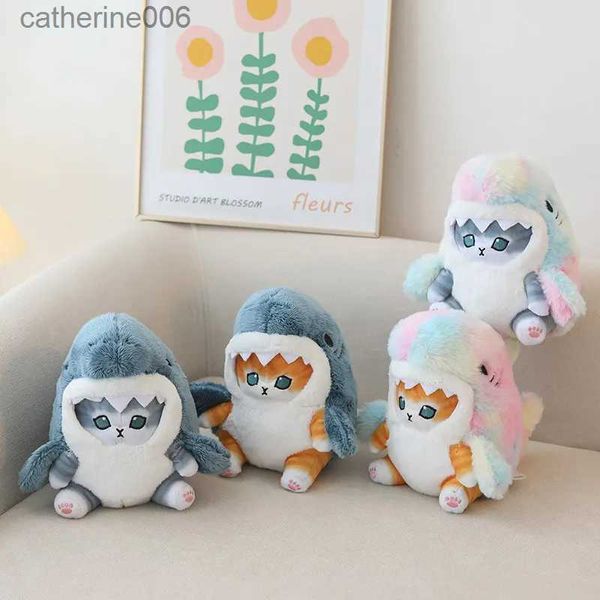 Animali di peluche ripieni Nuovo arrivo Simpatico squalo gatto Peluche Ripiene Squalo colorato Bambola morbida Giocattoli per bambini Compleanno Regalo di Natale per le ragazze dei ragazziL231027