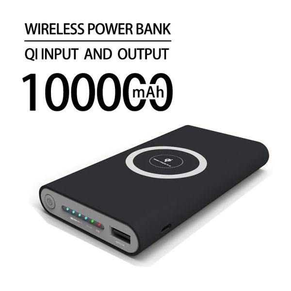 300000 mAh Wireless Power Bank Zwei-Wege Super Schnelle Aufladen Powerbank Tragbare Ladegerät Typ-c Externe Batterie Pack für IPhone Neue