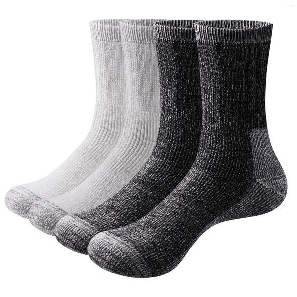 Spor çorapları Yuedge Erkek Yürüyüş Yastıklı Merino Yün Termal Sıcak Kalın Kış Erkekler İçin Beden 37-46 2 Çift